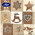 Nekupto Paper napkins 3 layers 33 x 33 cm 20 pieces Christmas gingerbread, decorations