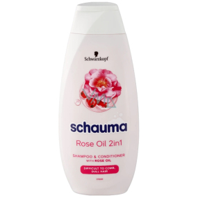 Schauma Rose Oil 2v1 šampon a kondicionér pro těžko rozčesatelné vlasy 400 ml