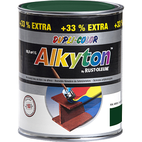 Dupli-Color Alkyton Gloss, self-priming rust color, Ral 6005 moss green, 1 l