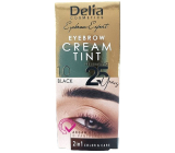 Delia Cosmetics Color Cream Coloring eyebrow cream with argan oil 1.0 Black 15 ml + 15 ml