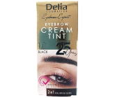 Delia Cosmetics Color Cream eyebrow tint with argan oil 1.0 Black 15 ml + 15 ml
