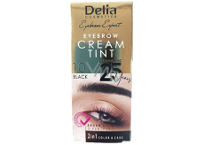 Delia Cosmetics Color Cream Coloring eyebrow cream with argan oil 1.0 Black 15 ml + 15 ml