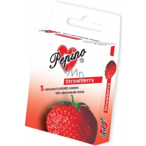 Pepino Strawberry condom made of natural latex 3 pieces