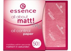 Essence All About Matt! Oil Control Paper papírky proti mastnotě 50 kusů