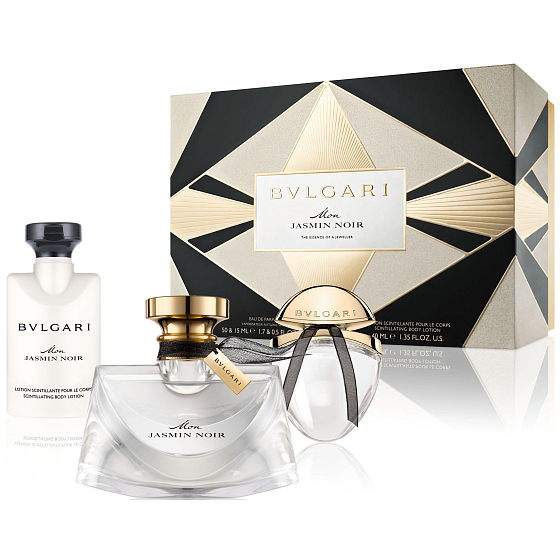 Bvlgari Mon Jasmin Noir perfumed water 50 ml + perfumed water 15 ml + body lotion 40 ml, for women gift set