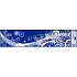 Window foil without glue snowdrift flakes strip 64 x 15 cm / 4 /