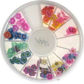 Professional nail decorations flowers color mix 1 package