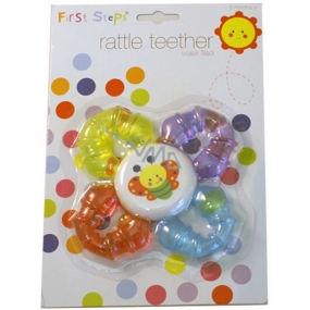 First Steps Rattle Teether Bite with Rattle Flower of different color 1 piece