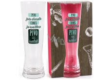 Albi Můj Bar Dámská sklenice na pivo Pivo je z chmele, chmel je rostlina, pivo je salát 400 ml