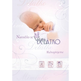 Ditipo Playing and shining wishes You were born a baby melody, light effects 224 x 157 mm