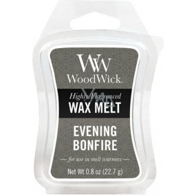 WoodWick Evening Bonfire - Evening by the campfire fragrant wax for aroma lamp 22.7 g