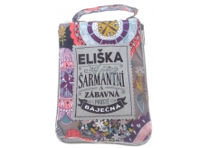 Albi Foldable bag for zipper with the name of Eliska 42 x 41 x 11 cm