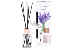 D-Aroma- Lavender - Lavender aroma diffuser with sticks for gradual release of fragrance 100 ml