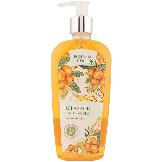 Bohemia Gifts Herbs Argan oil relaxing liquid soap dispenser 300 ml