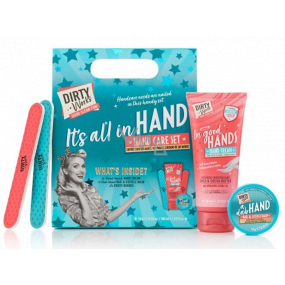 Dirty Works Its All In Hand hand cream 100 ml + nail balm and cuticle 10 g + nail file 2 pieces, cosmetic set