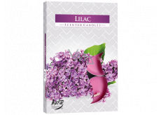 Bispol Aura Lilac - Lilac scented tea candles 6 pieces