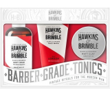 Hawkins & Brimble Men shower gel 250 ml + mattifying hair pomade 100 ml + face cleansing gel 150 ml, cosmetic set for men