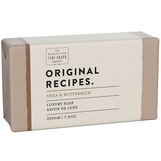 Scottish Fine Soaps Shea Butter and Buttermilk Triple-Milled Toilet Soap 220 g