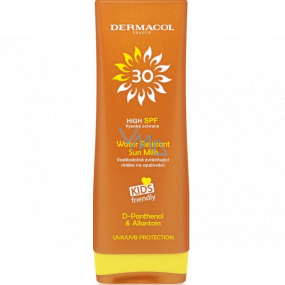 Dermacol Sun Water Resistant SPF30 waterproof emollient lotion for sunbathing and for children 200 ml