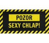 Albi Funny sign Attention sexy guy! 20 x 10 cm