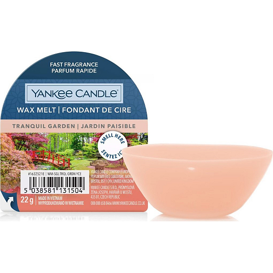 Yankee Candle Tranquil Garden - Silent Garden scented wax for aromatherapy 22 g