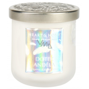 Heart & Home Angel's Touch soy scented candle medium, burns up to 30 hours 115 g Limited edition