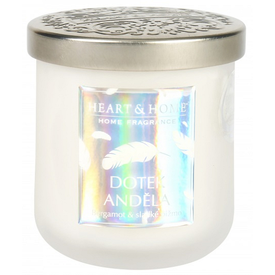 Heart & Home Angel's Touch soy scented candle medium, burns up to 30 hours 115 g Limited edition