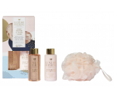 Grace Cole Orange & Ylang Ylang body lotion 100 ml + shower gel 100 ml + bath sponge, cosmetic set for women