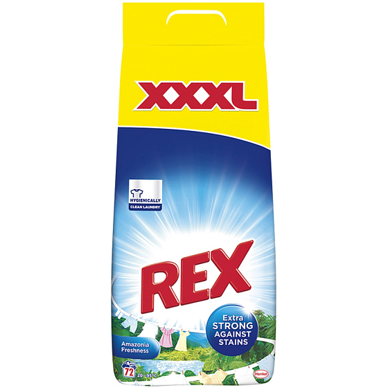 Rex Amazonia Freshness washing powder for white and coloured laundry 72 doses 4,68 kg