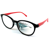 Berkeley Reading dioptric glasses +3.5 plastic black red sides 1 piece MC2253