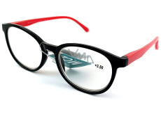 Berkeley Reading dioptric glasses +3.5 plastic black red sides 1 piece MC2253