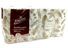 Linteo Merry Christmas Christmas toilet paper white 3 ply 8 pieces