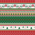 Präsenta Gift wrapping paper 70 x 200 cm Christmas green, red, white ribbons, Christmas patterns
