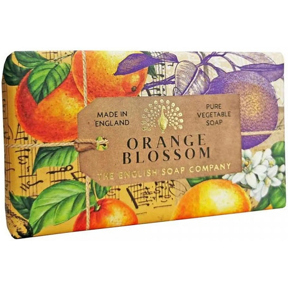 English Soap Orange blossom natural perfumed toilet soap with shea butter 190 g
