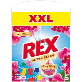 Rex Aromatherapy Orchid Color washing powder for coloured clothes box 54 doses 2,97 kg
