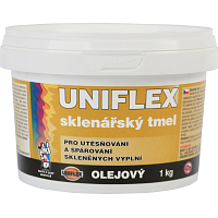 Uniflex oil-based glazing putty, paintable, 1 kg