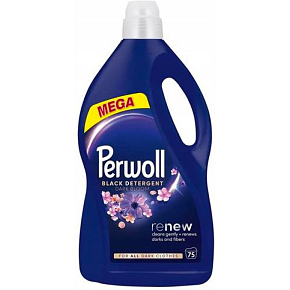 Perwoll Washing Gel Mega Renew Dark Bloom 75 Washes, 3750 ml