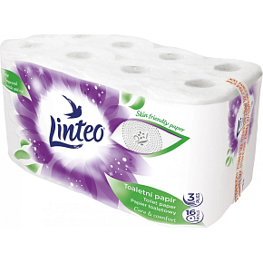 Linteo 3-ply toilet paper, 20 m, 16 rolls