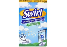 Swirl Spring Fresh ubrousky vůně do sušičky s antistatickým účinkem 45 kusů