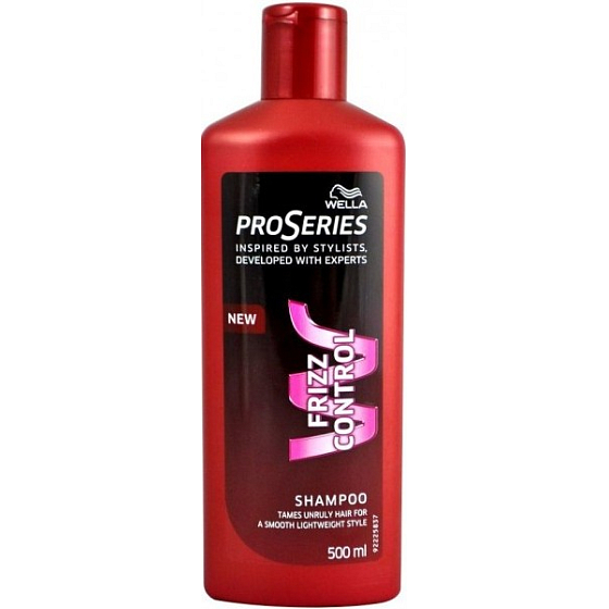 Wella Pro Series Frizz Control shampoo for lush, unruly, shaggy hair 500 ml
