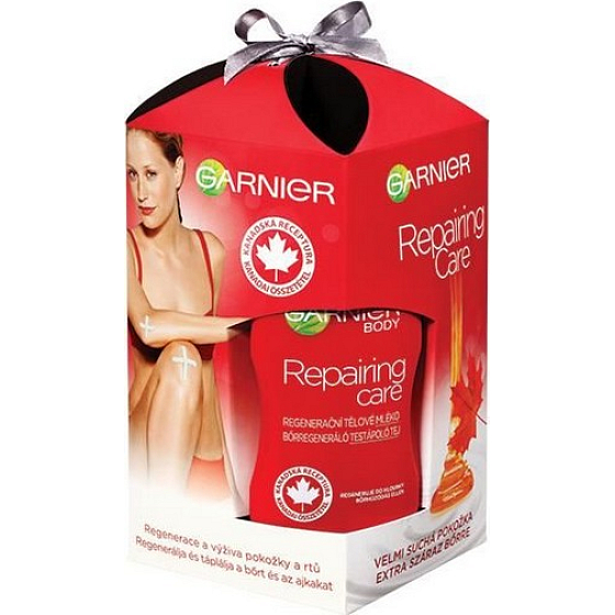 Garnier Very dry skin body lotion 250 ml + deodorant spray 50 ml + hand cream 100 ml, cosmetic set