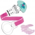 I have a Clip & Cover pacifier strap with a cover in various colors and designs, 1 piece.