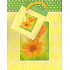 Nekupto Gift paper bag 14 x 11 x 6.5 cm Orange gerbera 1 piece 327 01
