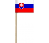 Arch Paper flag of the Slovak Republic on a stick 42 cm 1 piece