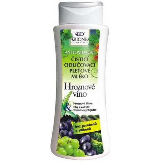Bione Cosmetics Grape wine cleansing make-up remover lotion 255 ml