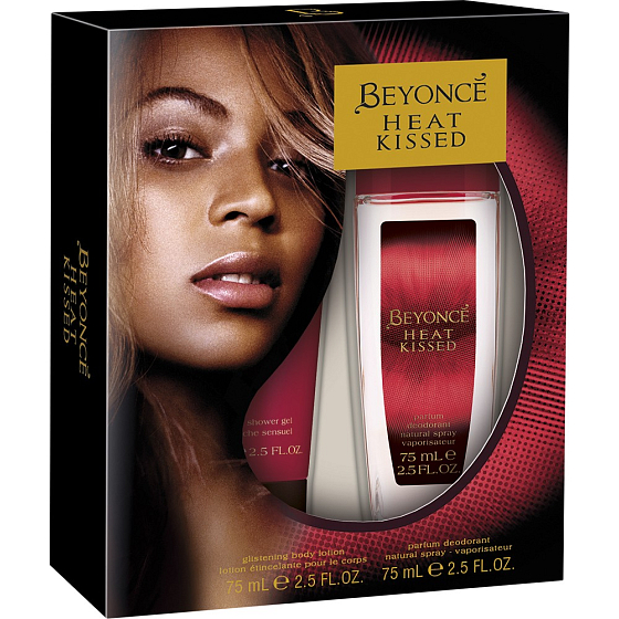 Beyoncé Heat Kissed perfumed deodorant glass for women 75 ml + body lotion 75 ml, cosmetic set