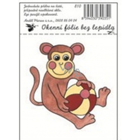 Window foil without glue small children's pictures of a monkey 12.5 x 8.7 cm