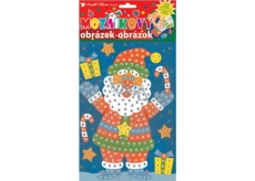 Mozaikový hrací set Vánoce Santa v botech 23 x 16 cm
