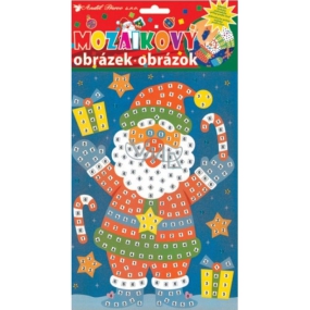 Christmas Santa mosaic game set in boots 23 x 16 cm