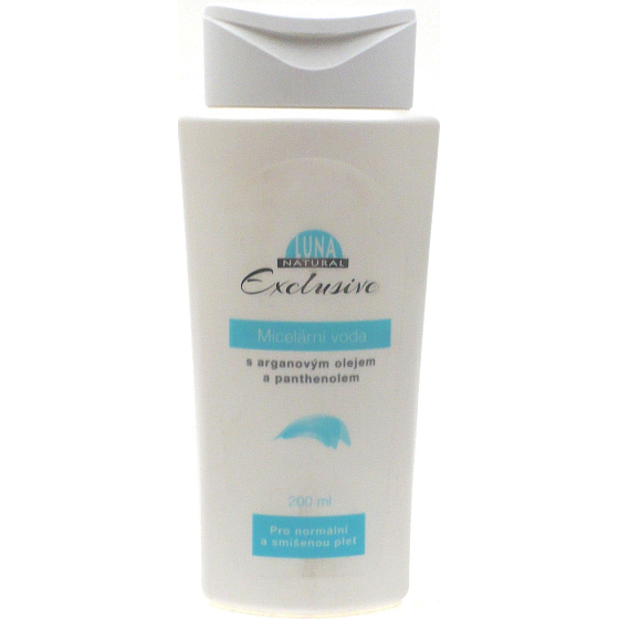Luna Natural Exclusive Micellar water with argan oil and panthenol for normal and combination skin 200 ml